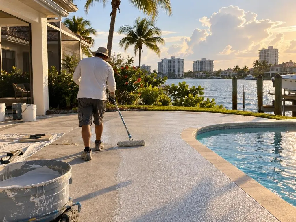 Pool Deck Resurfacing in West Palm Beach, FL